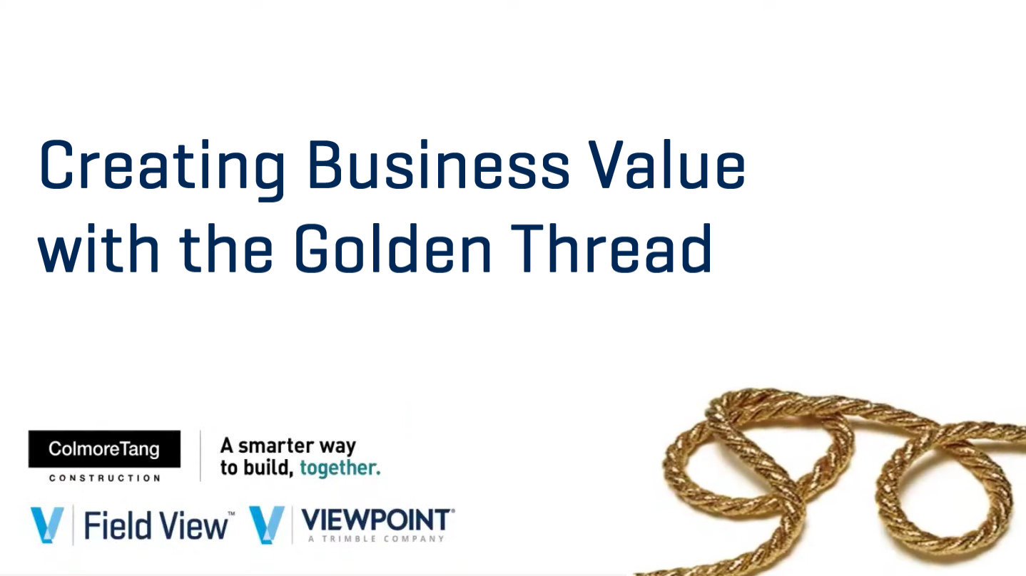 Watch Now - Futurebuild: Creating Business Value with the Golden Thread