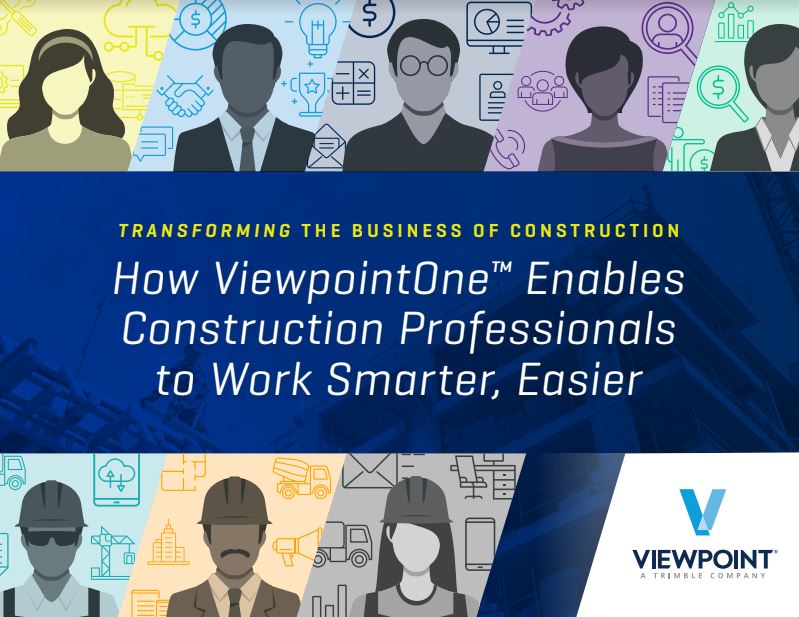 Read the Guide - How ViewpointOne™ Enables Construction Professionals to Work Smarter, Easier