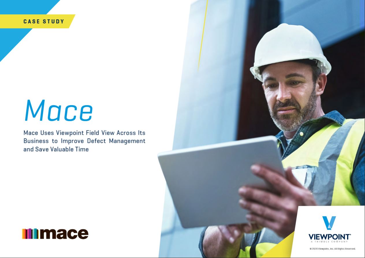 Free Download - Get the full story on how Mace replaced manual processes with Field View. A Powerful, yet easy-to-use digital solution